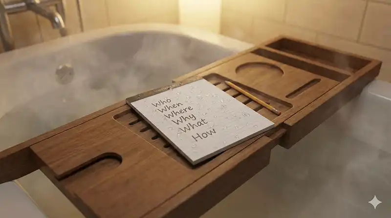 5W1Hメモで可視化する退屈の正体（浴室版）