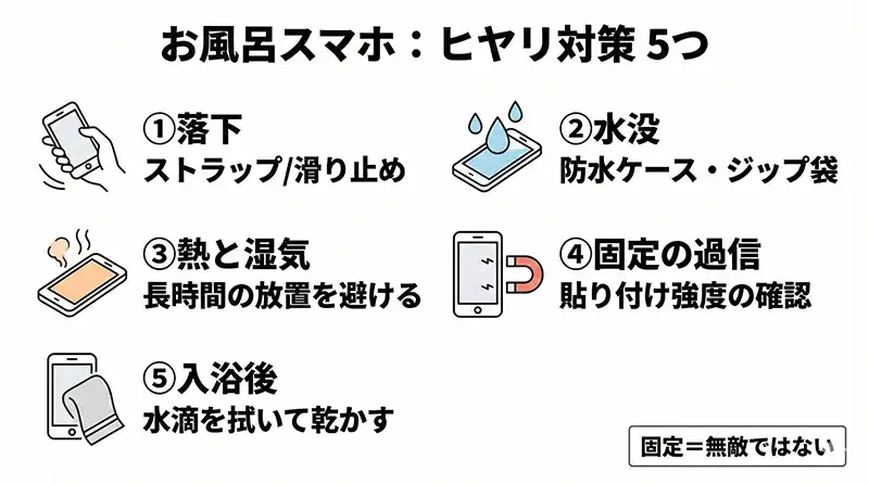 お風呂スマホ_ヒヤリ対策チェックリスト