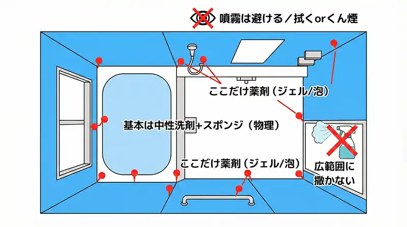 薬剤は点で使う_場所別狙い撃ち