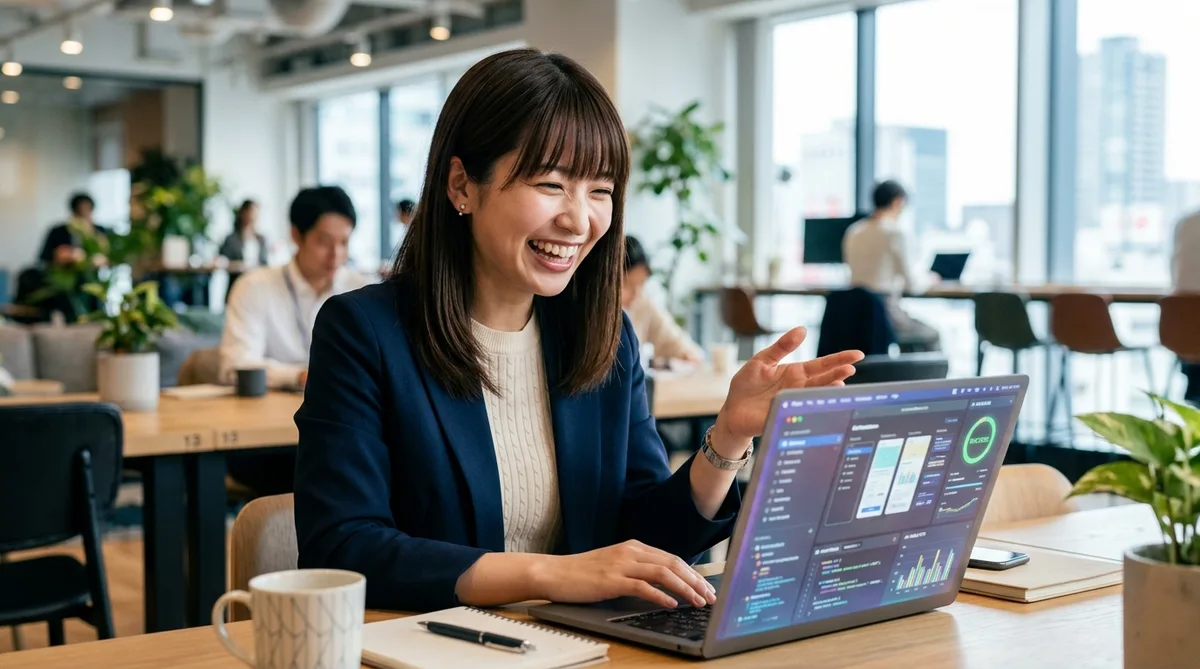 INDEXとMATCH関数の組み合わせで閃く女性
