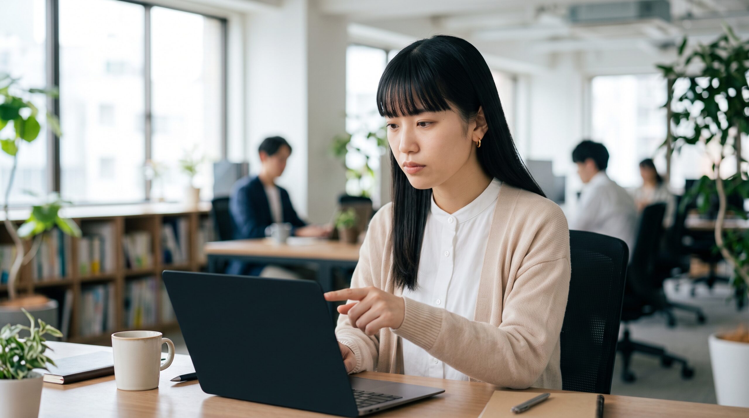 SUMIFの3つの引数（範囲・条件・合計範囲）を指し示す先生