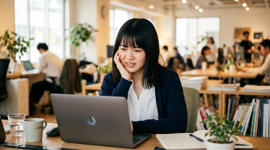 Geminiの回答が途中で止まって困っている20代女性IT講師