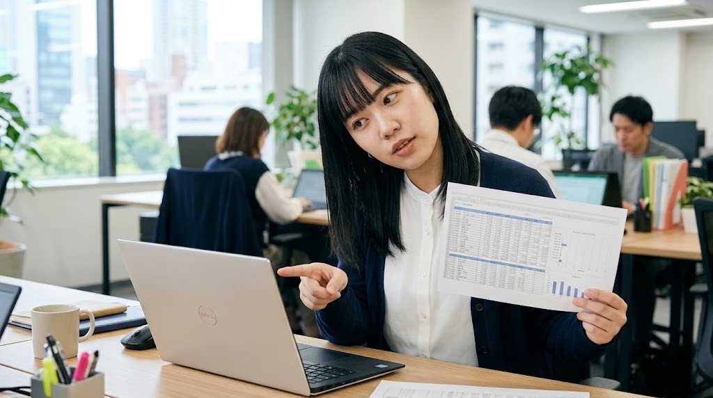 印刷された表に罫線が出ていない原因を確認するExcel講師