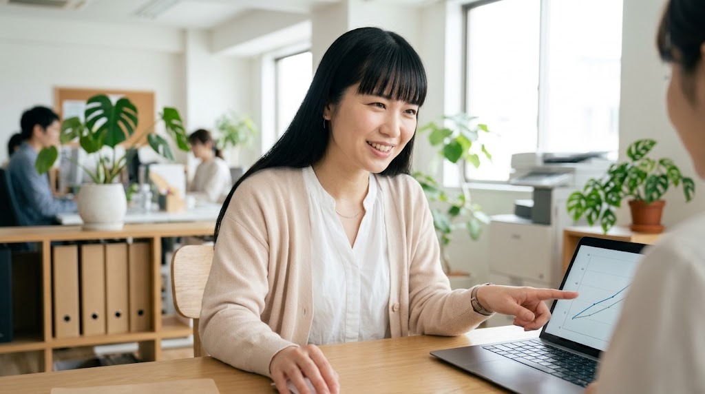 デバッグで止まった行を指差して説明するExcel講師