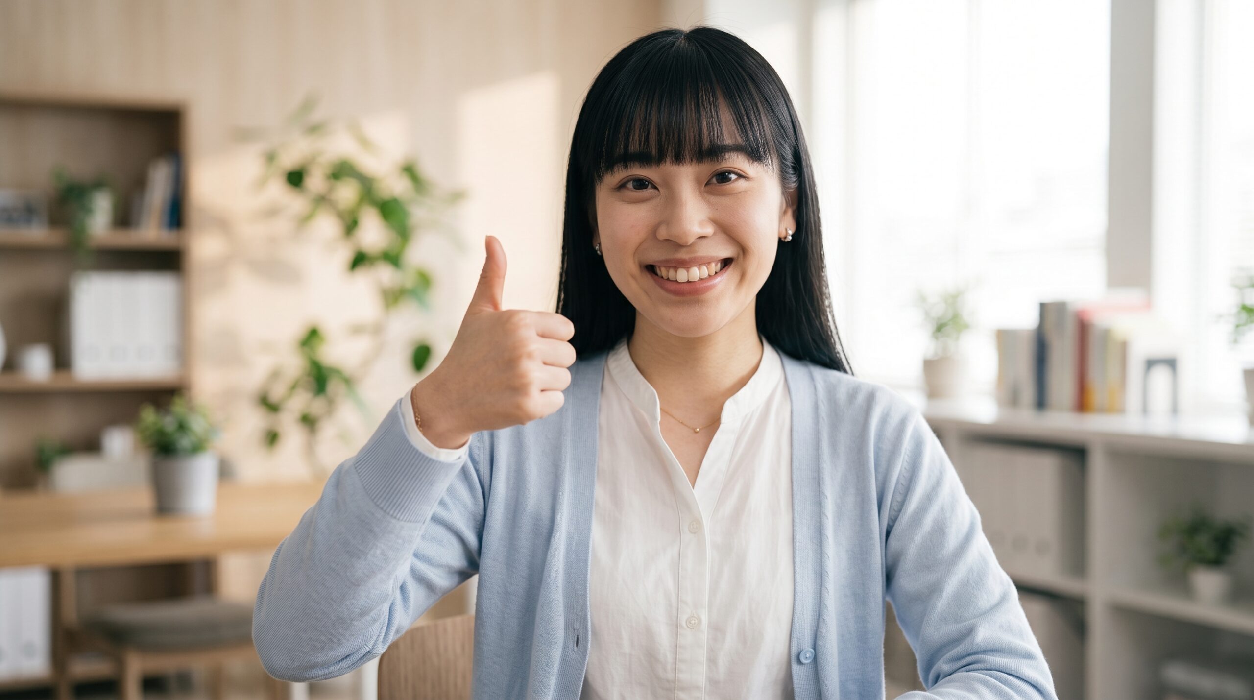 大丈夫、できると励ます女性